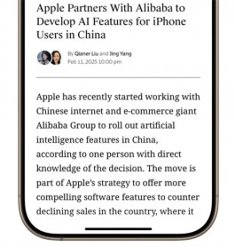 苹果敲定！国行iPhone或接入阿里AI