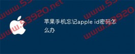 苹果手机忘记apple id密码怎么办？