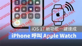 iPhone 呼叫Apple Watch 超简单！ iOS 17 新功能帮你一键找手表